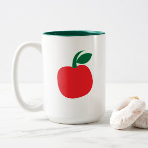 Apple Fruit Apple Zweifarbige Tasse