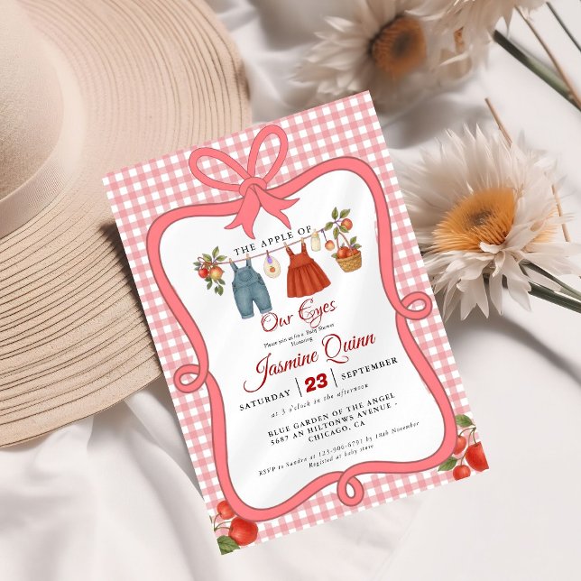 Apple Fruit Fall Babydusche Sprinkle Einladung (Von Creator hochgeladen)