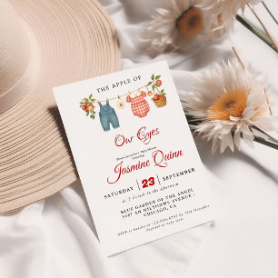 Apple Fruit Fall Babydusche Sprinkle Einladung