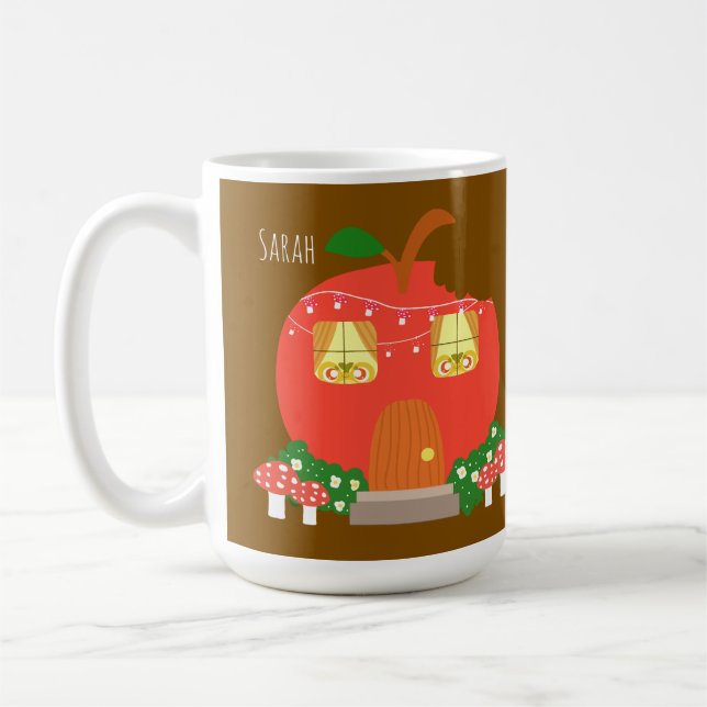 Apple Fruit Frog House Kaffeetasse (Links)