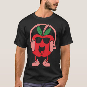 Apple Fruit Niedlich Fruit Eater Korb Picker T-Shirt