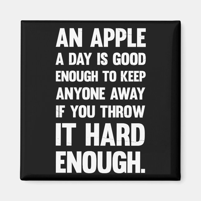 Apple Funny Zitat. | sarkastischer Witz | sarkasti Magnet (Vorne)