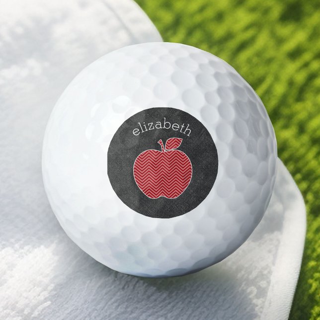 Apple für benutzerdefinierte Lehrer mit trendy Zic Golfball (Custom Golf Balls)