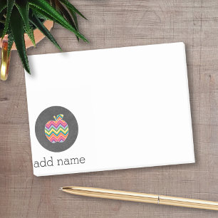 Apple für benutzerdefinierte Lehrer mit trendy Zic Post-it Klebezettel