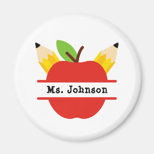 Apple für Personalisierten Lehrer Magnet
