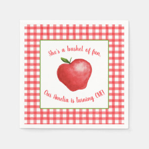 Apple-Geburtstags-Party-Serviette - kundengerecht Serviette