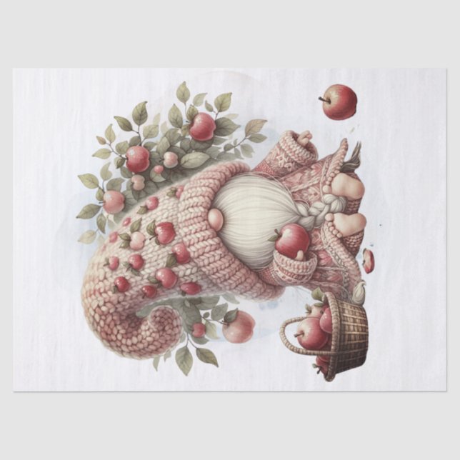 Apple Gnome Seidenpapier (Vorderseite)