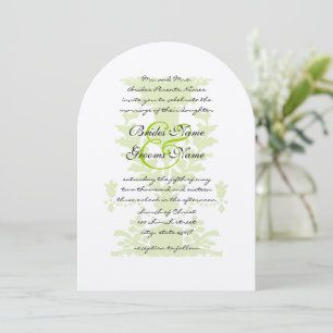 Apple Green Antique Urn Einladung zur Hochzeit