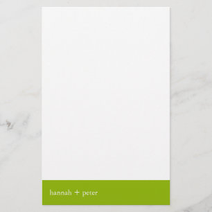 Apple Green Banner: Stationery Briefpapier