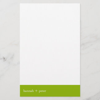 Apple Green Banner: Stationery Briefpapier