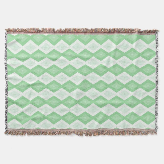 Apple green diamond pattern decke (Vorderseite)