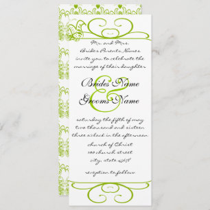 Apple Green Love Birds Hochzeitseinladung Einladung