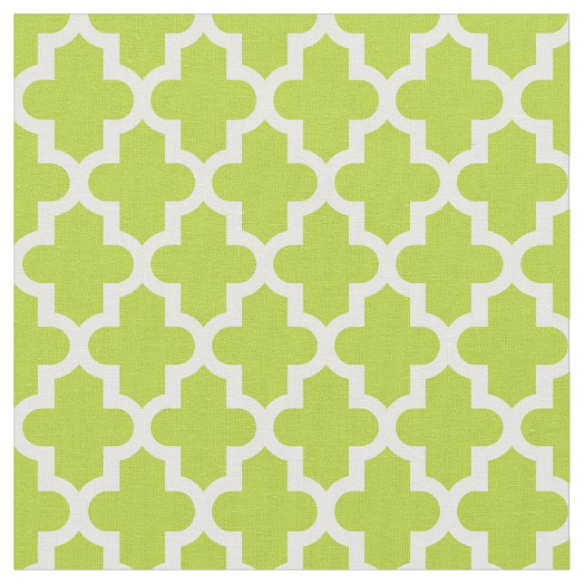 Apple Green marokkanische Print Stoff (Nahaufnahme)