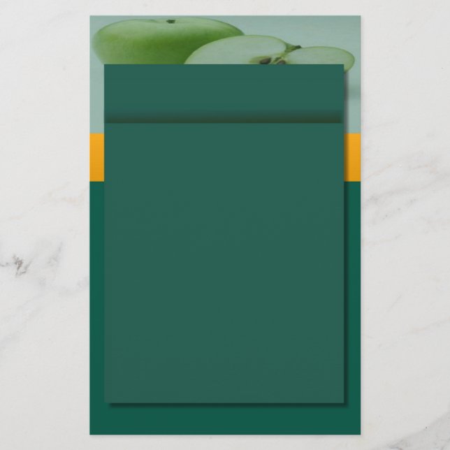 Apple Green Stationery Briefpapier (Vorderseite)