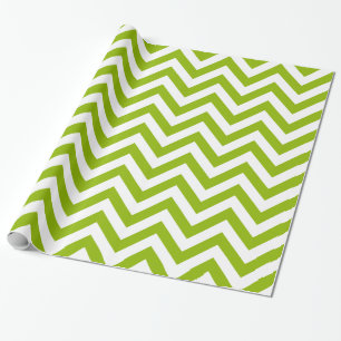 Apple Green XL Zickzack ZigZag Muster Geschenkpapier