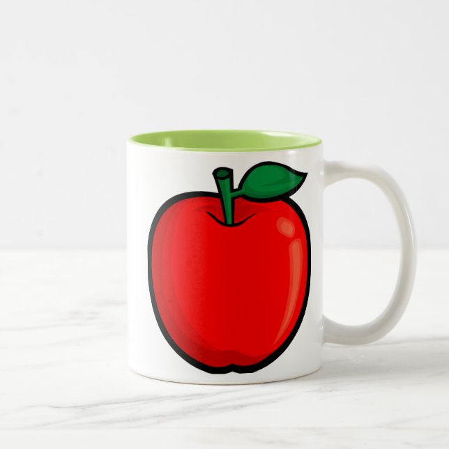 Apple; Grün Zweifarbige Tasse (Rechts)