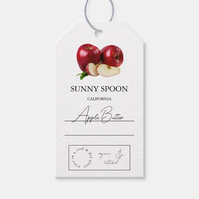 Apple Hang Tag Geschenkanhänger (Vorderseite)