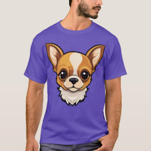 Apple Head Chihuahua Niedliche Welpe Hunde Gesicht T-Shirt