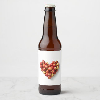 Apple Heart Bierflaschenetikett