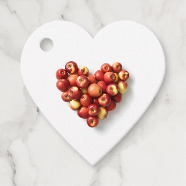 Apple Heart Geschenkanhänger (Vorderseite)