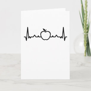 Apple Heartbeat Frucht und Vegane Geschenke Karte