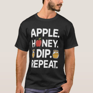 Apple Honey Dip Wiederholung Funny Rosh Hashanah j T-Shirt