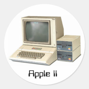 Apple II Runder Aufkleber