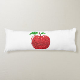 Apple Imitate Roter Glitzer Seitenschläferkissen