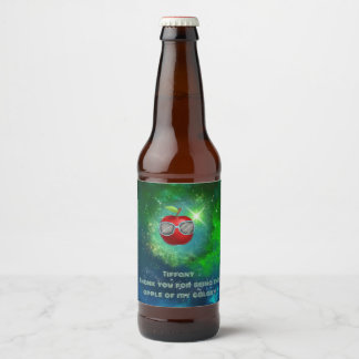 Apple in der dankbaren Galaxie Bierflaschenetikett