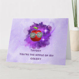 Apple in der dankbaren Galaxy Danke-Card Dankeskarte