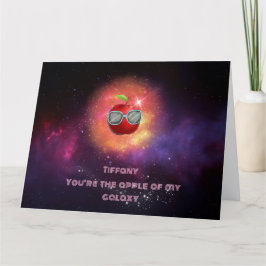 Apple in der dankbaren Galaxy Danke-Card Dankeskarte