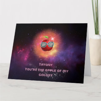 Apple in der dankbaren Galaxy Danke-Card Dankeskarte
