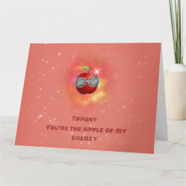 Apple in der dankbaren Galaxy Danke-Card Dankeskarte