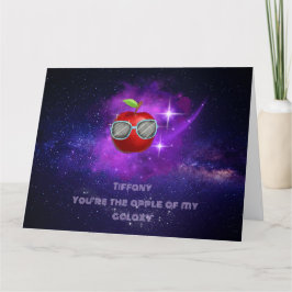 Apple in der dankbaren Galaxy Danke-Card Dankeskarte