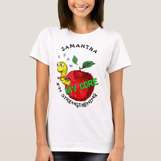 Apple-invader-benutzerdefinierte T-Shirt (Vorderseite)