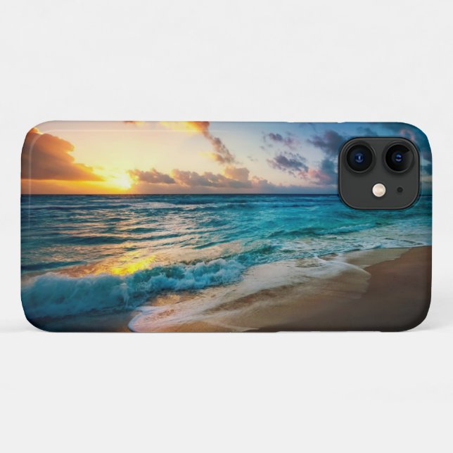 Apple iPhone 11 Case-Ocean Beach Sunset Case-Mate iPhone Hülle (Rückseite (Horizontal))
