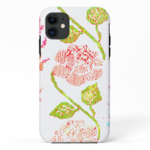 Apple iPhone 11 Gehäuse Blume Design Stil