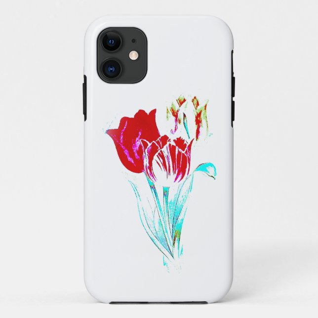 Apple iPhone 11 Gehäuse Blume Design Stil Case-Mate iPhone Hülle (Rückseite)