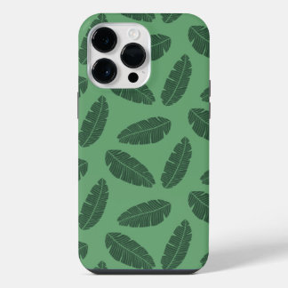 Apple iPhone 11 Pro Max grünliches Blätter-Muster iPhone 14 Pro Max Hülle
