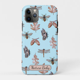 Apple iPhone 11Pro Case Nature Baby blau