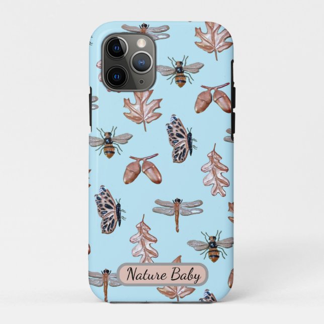 Apple iPhone 11Pro Case Nature Baby blau (Rückseite)