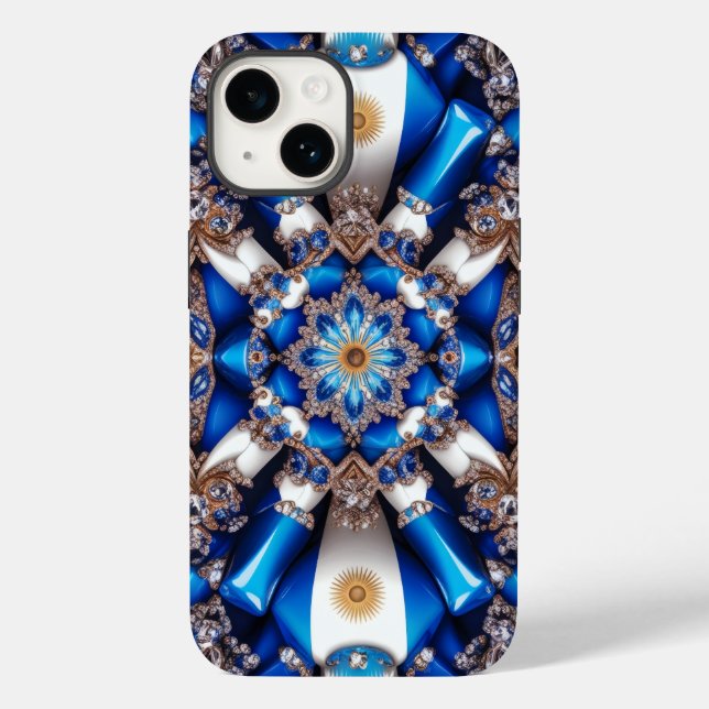 Apple iPhone 14 Case-Mate Argentiniische Farben Case-Mate iPhone Hülle (Rückseite)