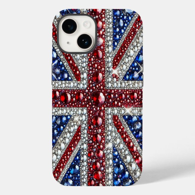 Apple iPhone 14 Case-Mate Britische Farben Hülle (Rückseite)