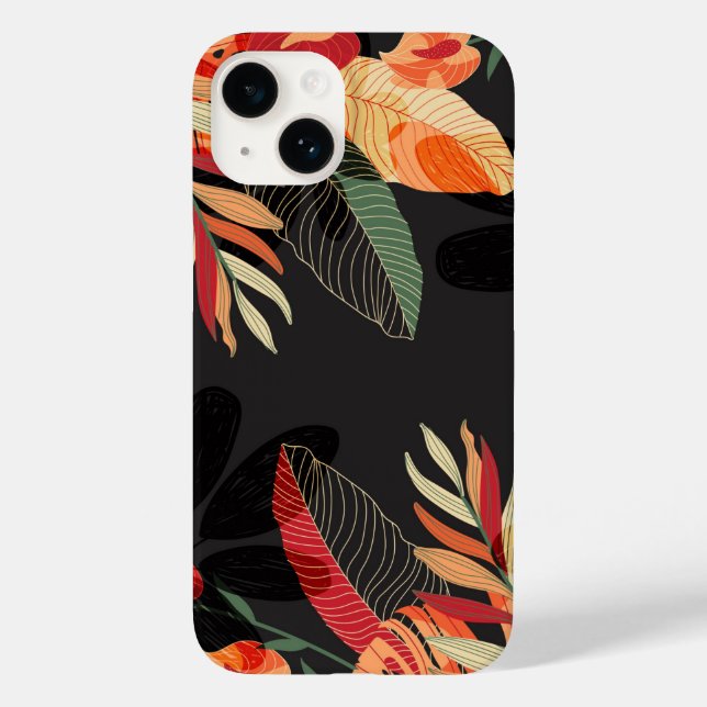 Apple iPhone 14 Case-Tropical Palm Case-Mate iPhone Hülle (Rückseite)