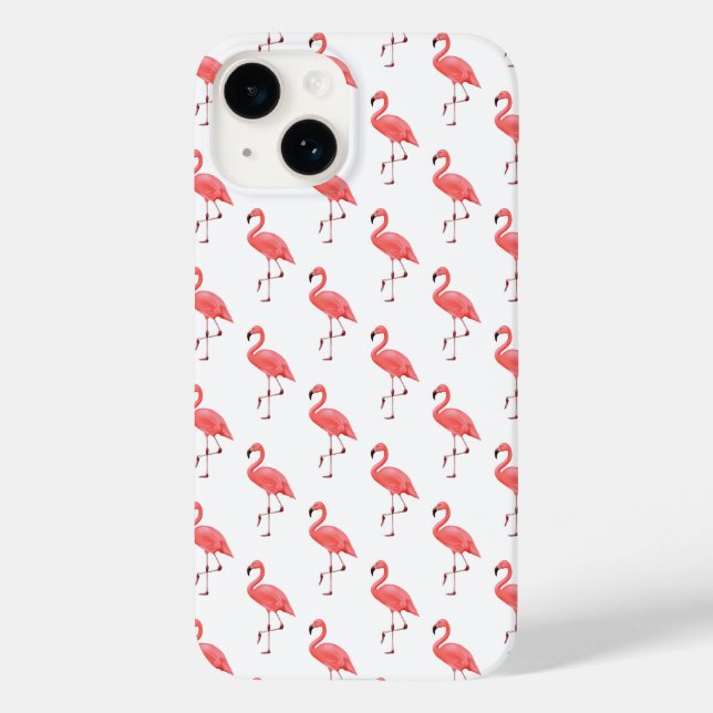 Apple iPhone 14 Fall-Flamingo Case-Mate iPhone Hülle (Rückseite)