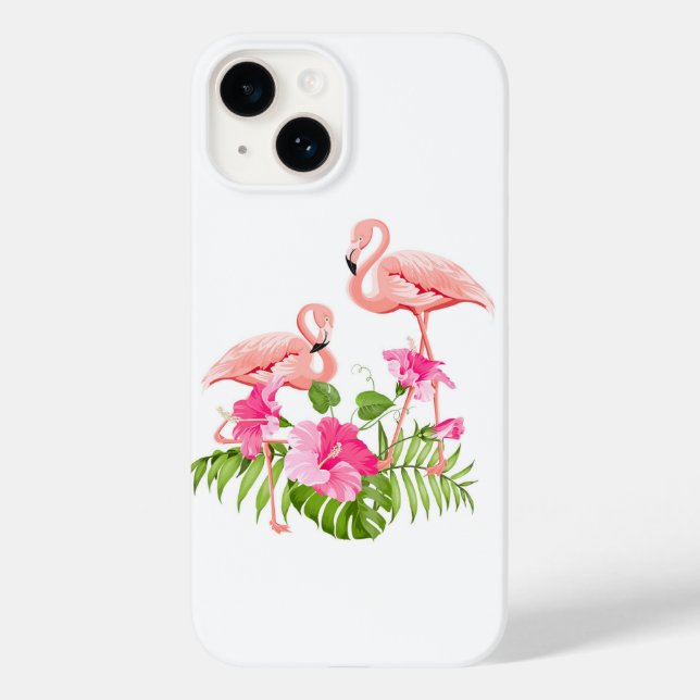 Apple iPhone 14 Fall-Flamingo Case-Mate iPhone Hülle (Rückseite)