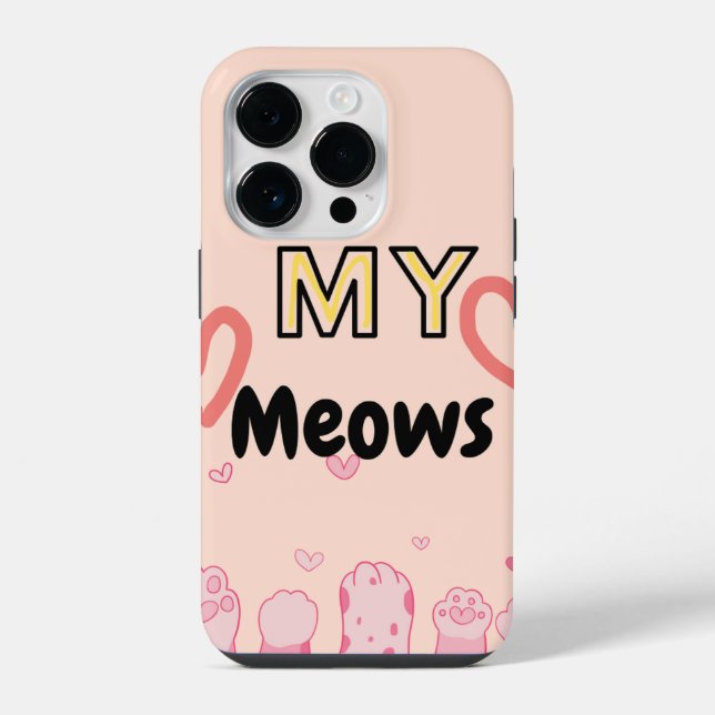Apple iPhone 14pro Gehäuse Kitty Pads Hülle (Rückseite)