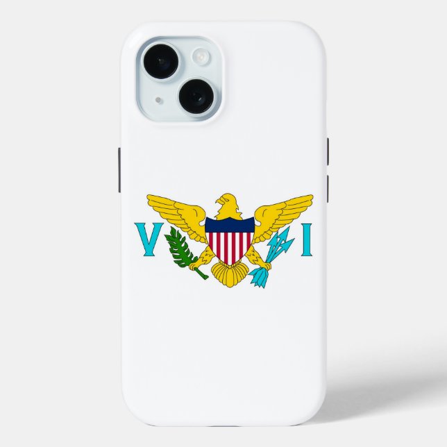 Apple iPhone 15 Case-Mate, Flagge der Amerikanisch Case-Mate iPhone Hülle (Rückseite)