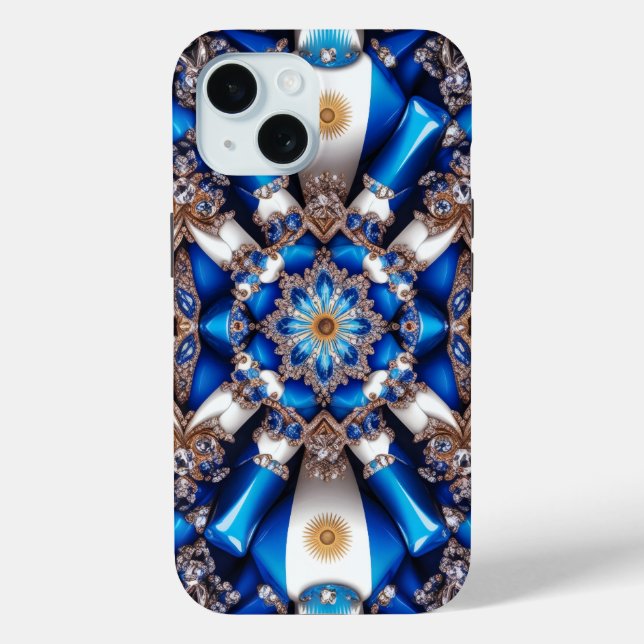 Apple iPhone 15 Case-Mate mit argentinischen Farbe Hülle (Rückseite)