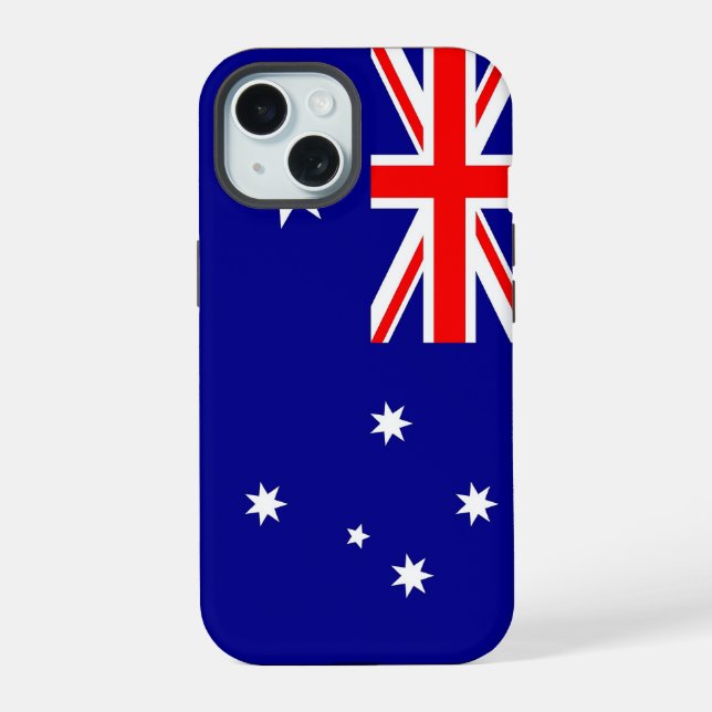 Apple iPhone 15 Case-Mate mit australischer Flagge Hülle (Rückseite)